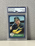 Topps Jose Canseco U-20 Signed Authentic Card PSA