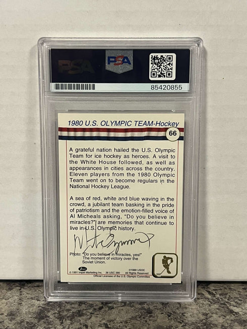 Mike Eruzione PSA/DNA Certified Authentic Auto Trading Card