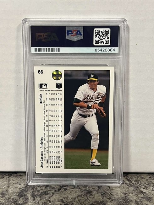 Jose Canseco PSA/DNA Certified Authentic Auto Trading Card