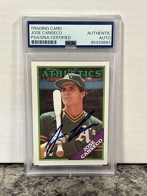 Jose Canseco PSA/DNA Authentic Auto Trading Card