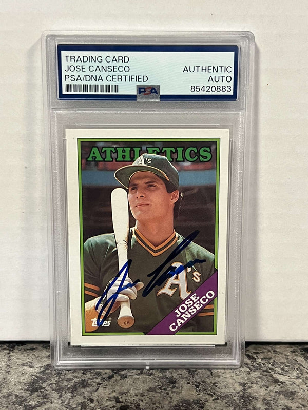 Jose Canseco PSA/DNA Authentic Auto Trading Card