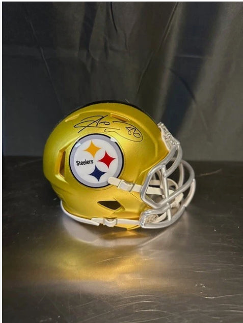 Steelers Hines Ward Signed Flash Mini Helmet COA *No Box*