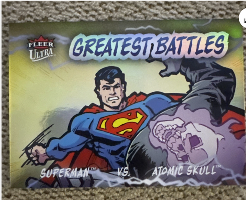 2026 Fleer Ultra Superman Greatest Battles Superman Vs Atomic Skull Gb-27