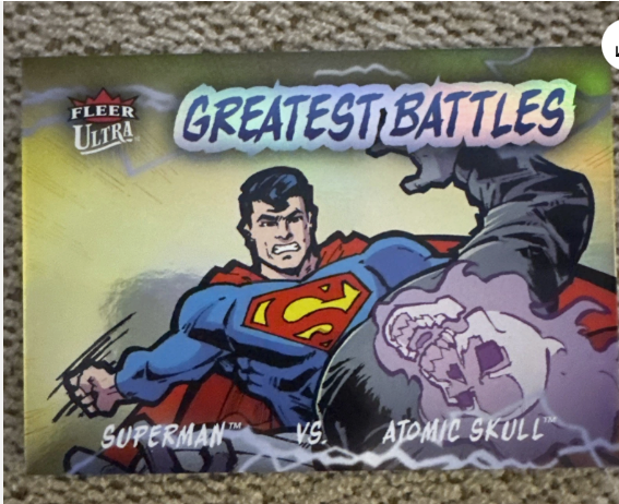 2026 Fleer Ultra Superman Greatest Battles Superman Vs Atomic Skull Gb-27
