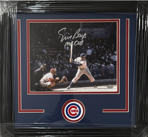 Ernie Banks “Mr. Cub” Signed Framed 8x10 Photo GTSM COA Chicago Cubs