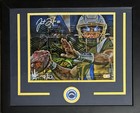Los Angeles Chargers Justin Herbert Signed Framed 11x14 Artist Print /10 Beckett