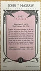 John McGraw 1984 Art Card Series