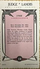 Judge Landis 1984 Art Card Series