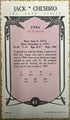 Jack Chesbro 1984 Art Card Series