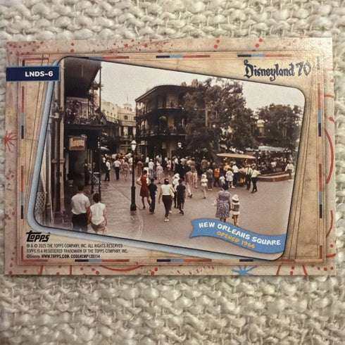 2025 Topps Disneyland 70th Rainbow Foil The Lands #LNDS-6 New Orleans Square