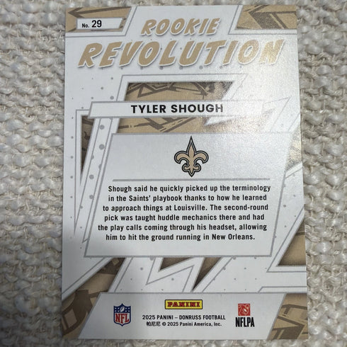 2025 Panini Donruss - Rookie Revolution Tyler Shough #29 (RC)