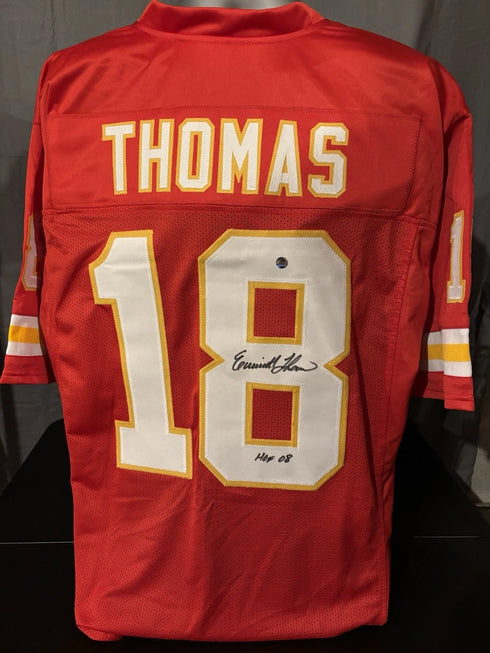 Kansas City Chiefs Emmitt Thomas Signed / Inscr Jersey Wilder COA