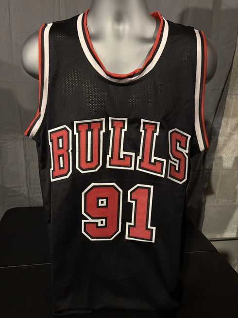 Chicago Bulls Dennis Rodman Signed Jersey Beckett COA