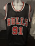 Chicago Bulls Dennis Rodman Signed Jersey Beckett COA