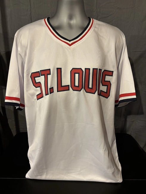Reggie Smith St. Louis Cardinals Signed White Jersey SWAU COA