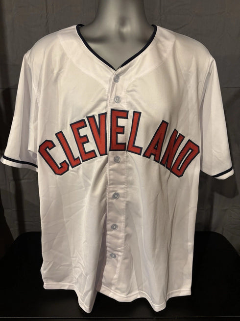 Cleveland Guardians Jose Ramirez Signed White Jersey JSA COA