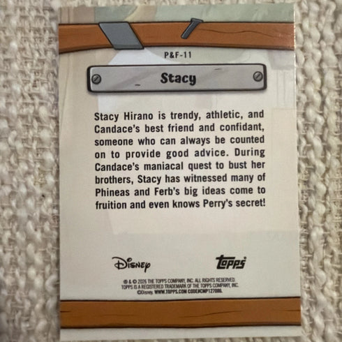 2026 Topps Disney Neon STACY P&F-11 Phineas & Ferb