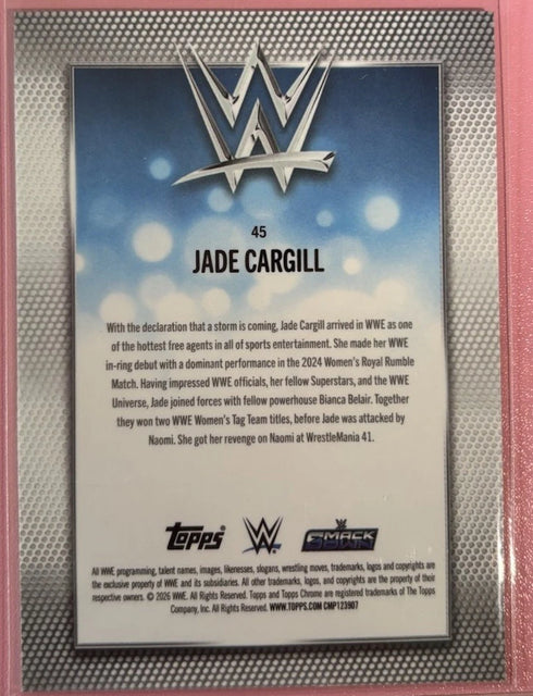 JADE CARGILL 2026 Topps Chrome WWE Refractor Parallel #45
