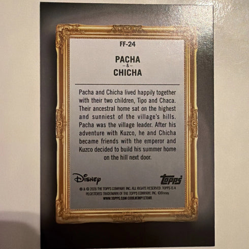 2026 Topps Disney Neon Family First Pacha & Chicha #FF-24