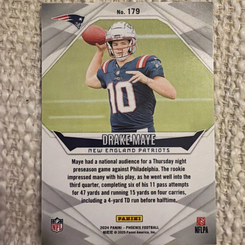 Drake Maye 2024 Panini Phoenix Base Rookie RC #179 New England Patriots