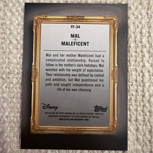 2026 Topps Disney Neon Family First Mal & Maleficent #FF-34 Descendants