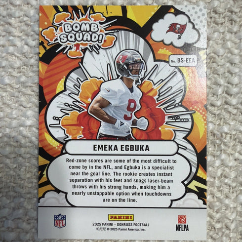 2025 Panini Donruss - Bomb Squad Emeka Egbuka #BS-EEA (RC)
