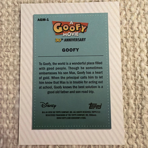 Topps Disney A Goofy Movie 30th Anniversary Goofy Insert Non-Sport Card AGM-1