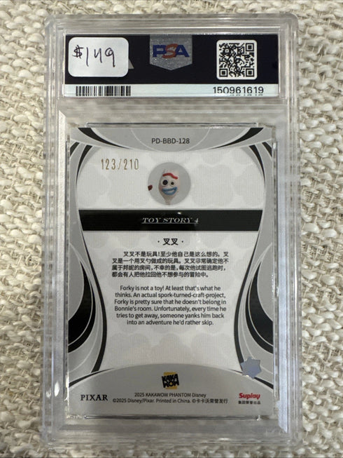 2025 Kakawow Disney Forky #128 /210 PSA 9