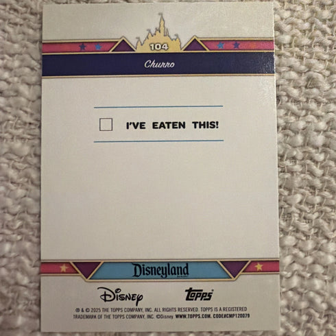 2025 Topps Disneyland 70th Anniversary Churro #104 Snack Time Refractor