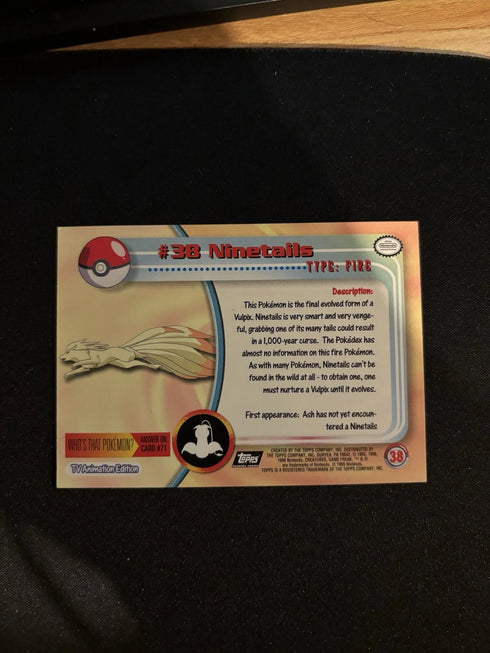 2000 Topps Ninetails #38 Tv Animation Series Base