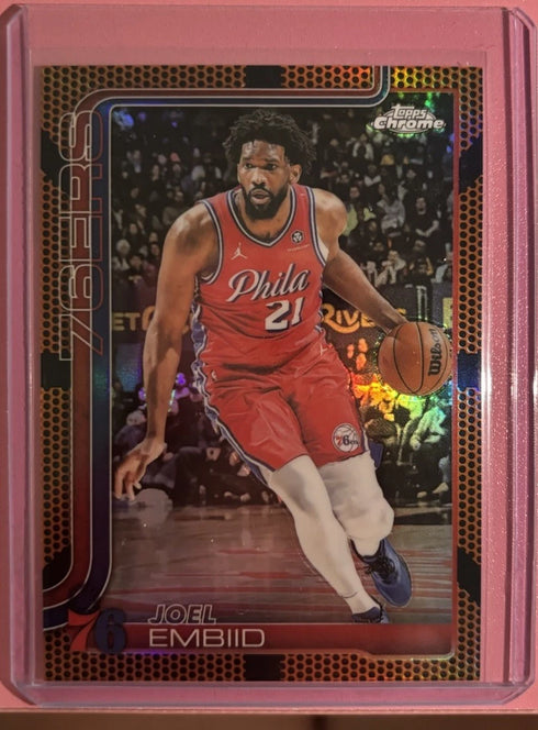 2025-26 Topps Chrome #149 Joel Embiid Basketball Refractor