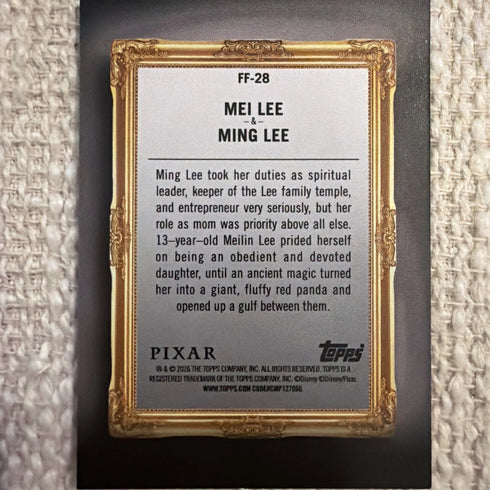 2026 Topps Disney Neon Family First Mei Lee & Ming Lee #FF-28