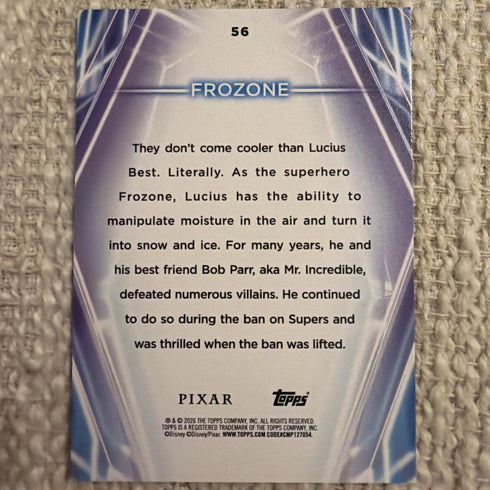 2026 Topps Disney Frozone Rainbow Foilboard #56 The Incredibles Rare