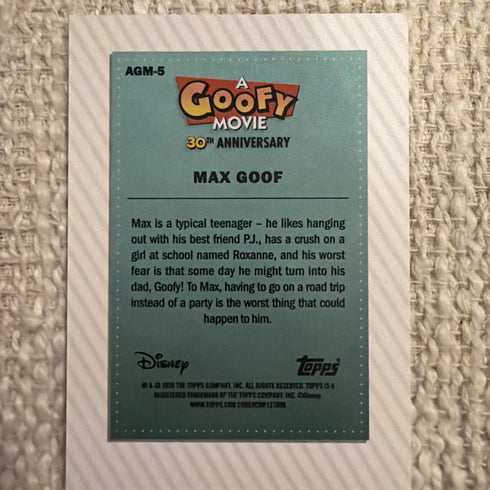 Max Goof A Goofy Movie 30th Anniversary #AGM-5