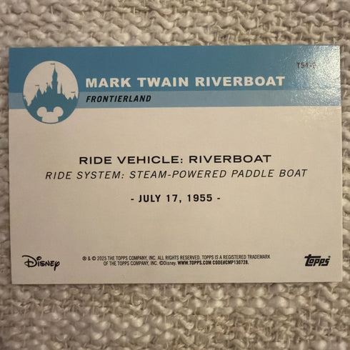 2025 Topps Disneyland 70th Mark Twain Riverboat #T54-9 Rainbow Foil