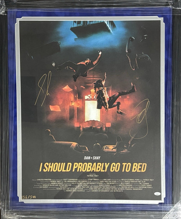 Dan And Shay Signed Framed I Should Probably Go To Bed 20x30 Poster LE /500 JSA