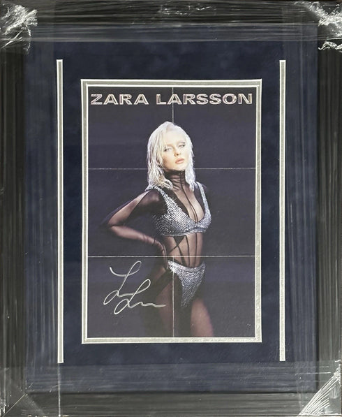 Zara Larsson Signed Framed Zara Larsson Mini Poster