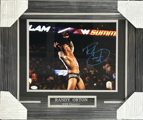 Randy Orton WWE Signed Framed 11x14 JSA