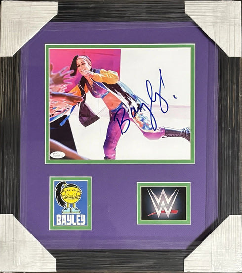 Bayley WWE Signed Framed 8x10 JSA