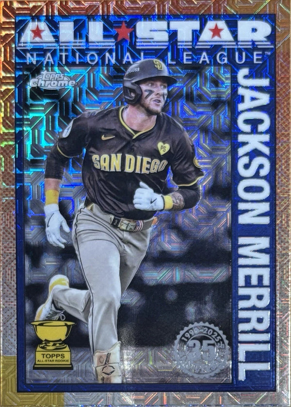 2025 Topps Jackson Merrill San Diego Padres Mojo Refractor #90ASC-4