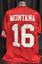 Custom Unsigned Joe Montana Red Jersey XL