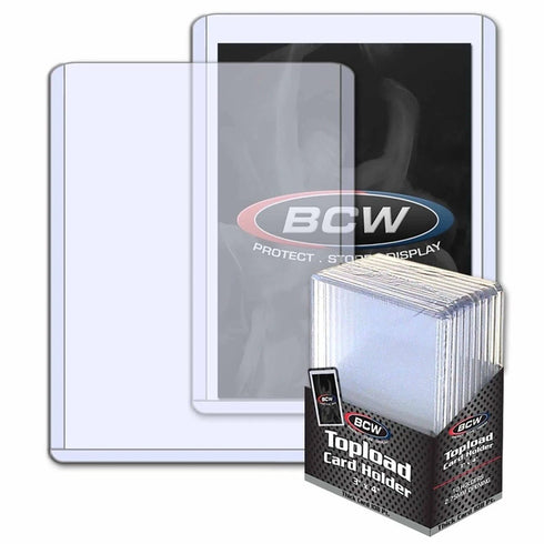 BCW Topload Card Holder 3”x4” 108pt 2.75mm Open