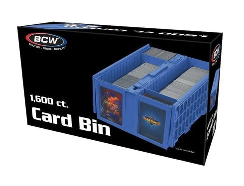 BCW Collectible Card Bin 1600 Count Blue