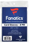 Fanatics Card Sleeves/ Penny Sleeves (2mil) 2 5/8 x 3 5/8 (100pk)
