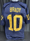 Share Custom Unsigned Tom Brady Navy Jersey XL