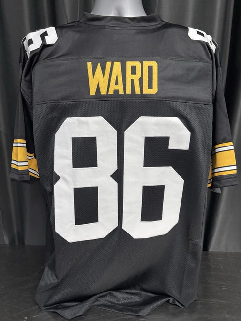 Custom Unsigned Hines Ward Black Jersey XL