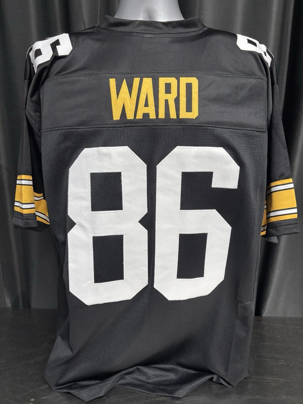 Custom Unsigned Hines Ward Black Jersey XL