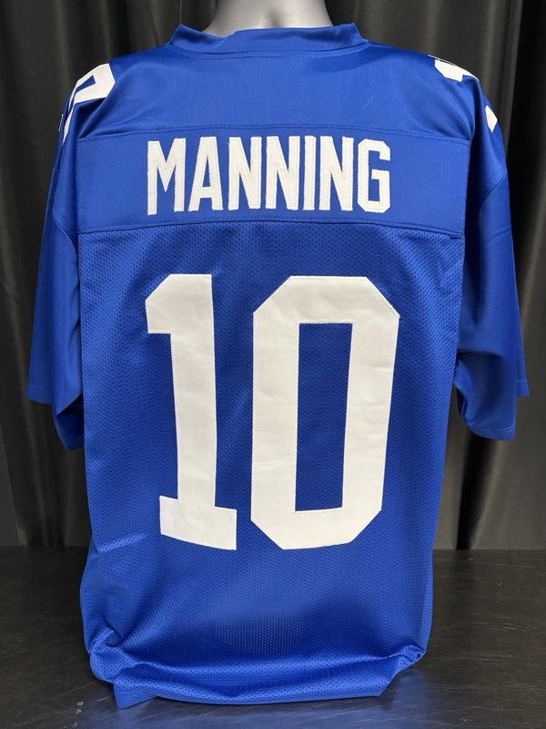 Custom Unsigned Eli Manning Blue Jersey XL