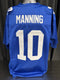Custom Unsigned Eli Manning Blue Jersey XL