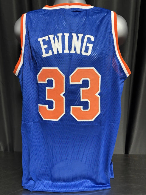 Custom Unsigned Patrick Ewing Blue Jersey XL